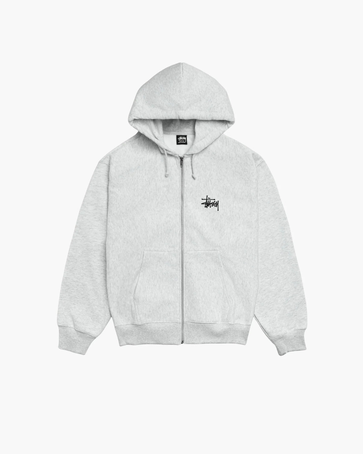 Stüssy Basic Zip Hoodie Black - Vendor
