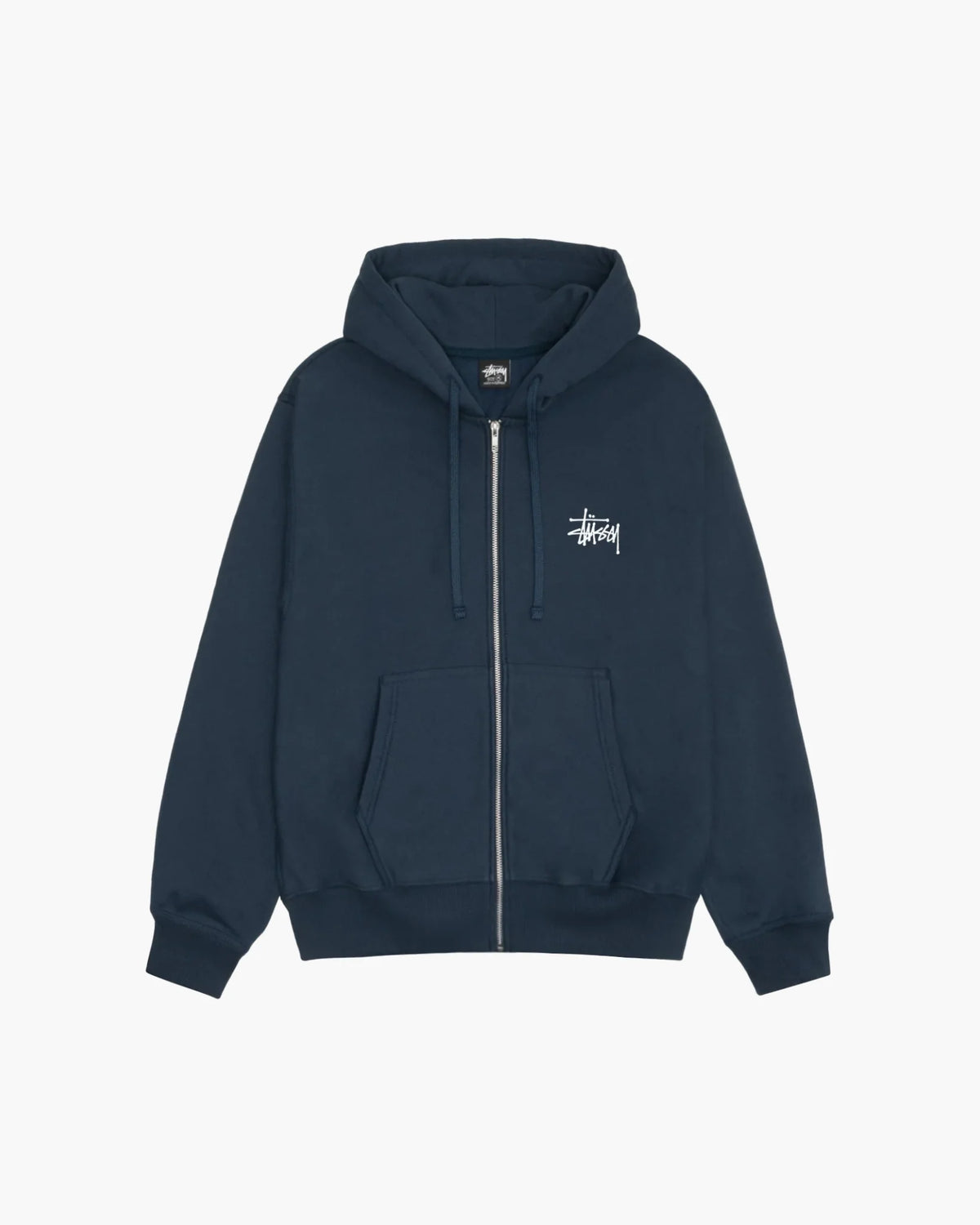 Stüssy Basic Zip Hoodie Black - Vendor